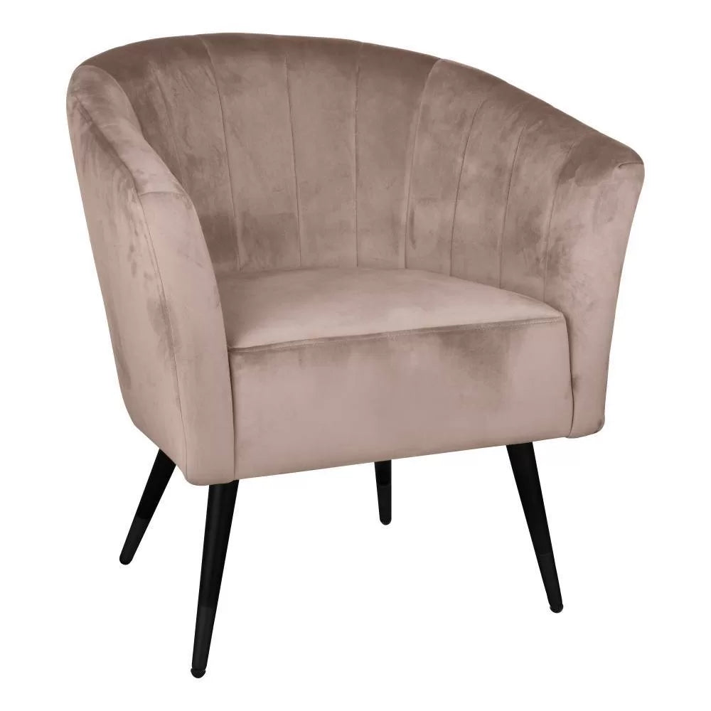 POLTRONA VELLUTO BEIGE