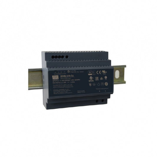 ALIMENTATORE MEAN WELL BARRA DIN 150W-24V