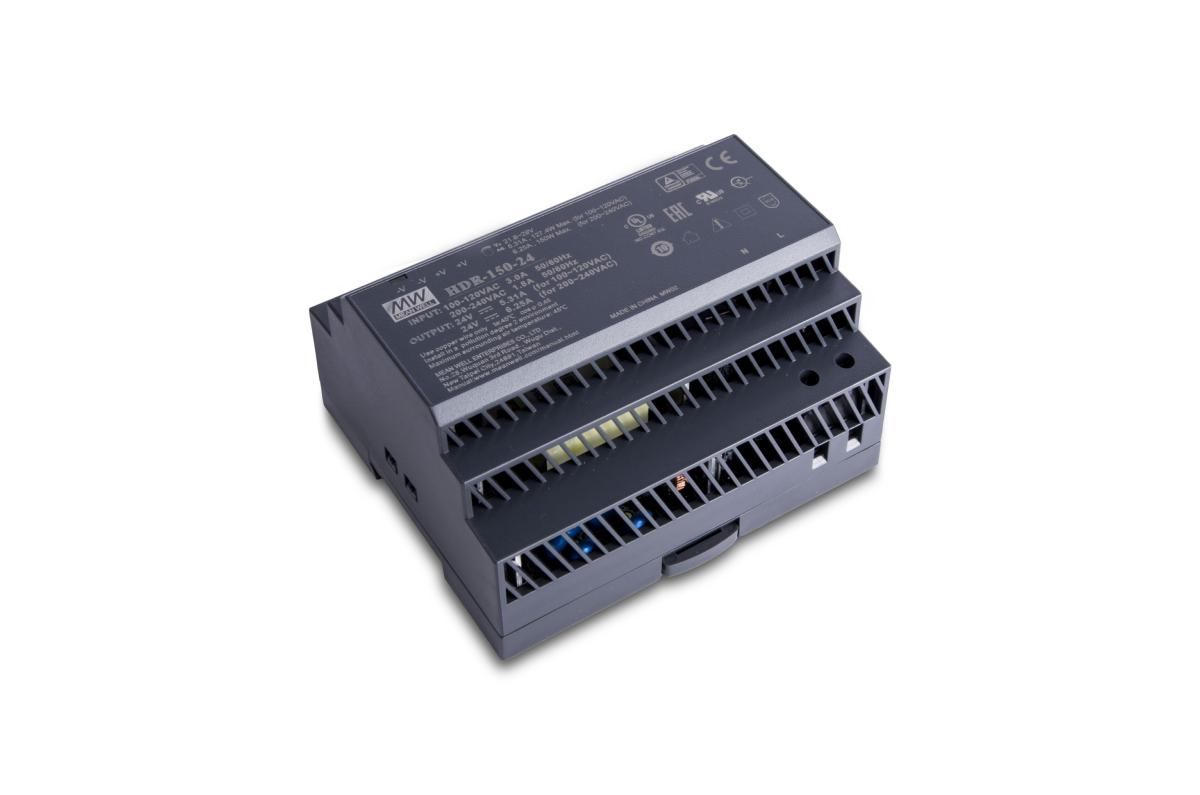 ALIMENTATORE MEAN WELL BARRA DIN 150W-24V