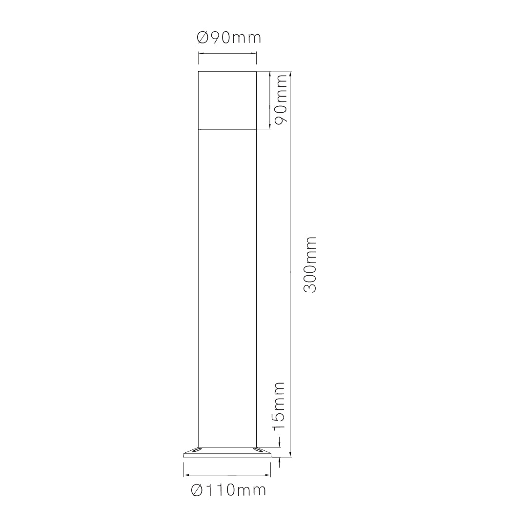 PALETTO PER ESTERNO 30CM BIANCO