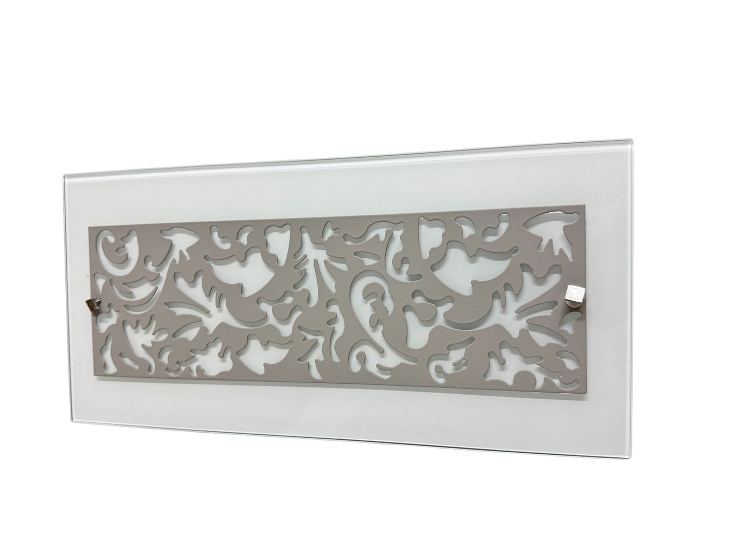 APPLIQUE |PLAFONE -BIANCO DECORO TORTORA