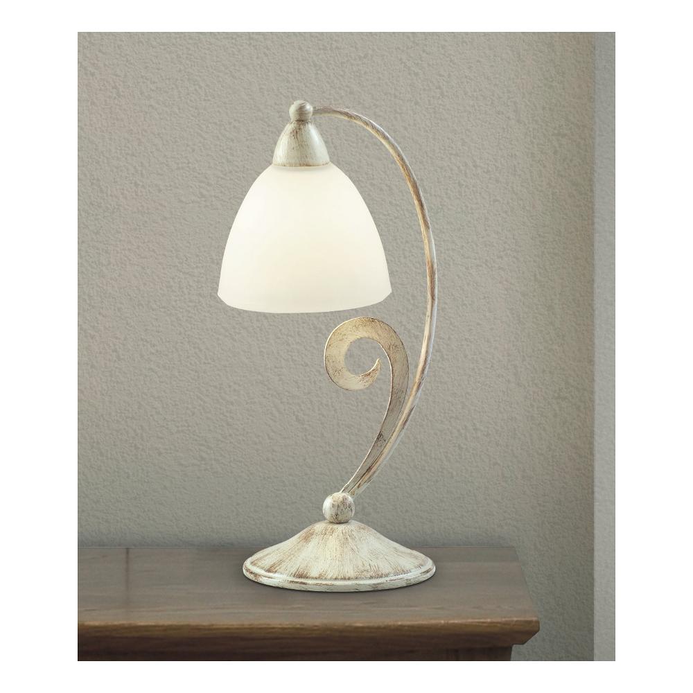 LUME DA TAVOLA | LUMETTO | FERRO BATTUTO | AVORIO