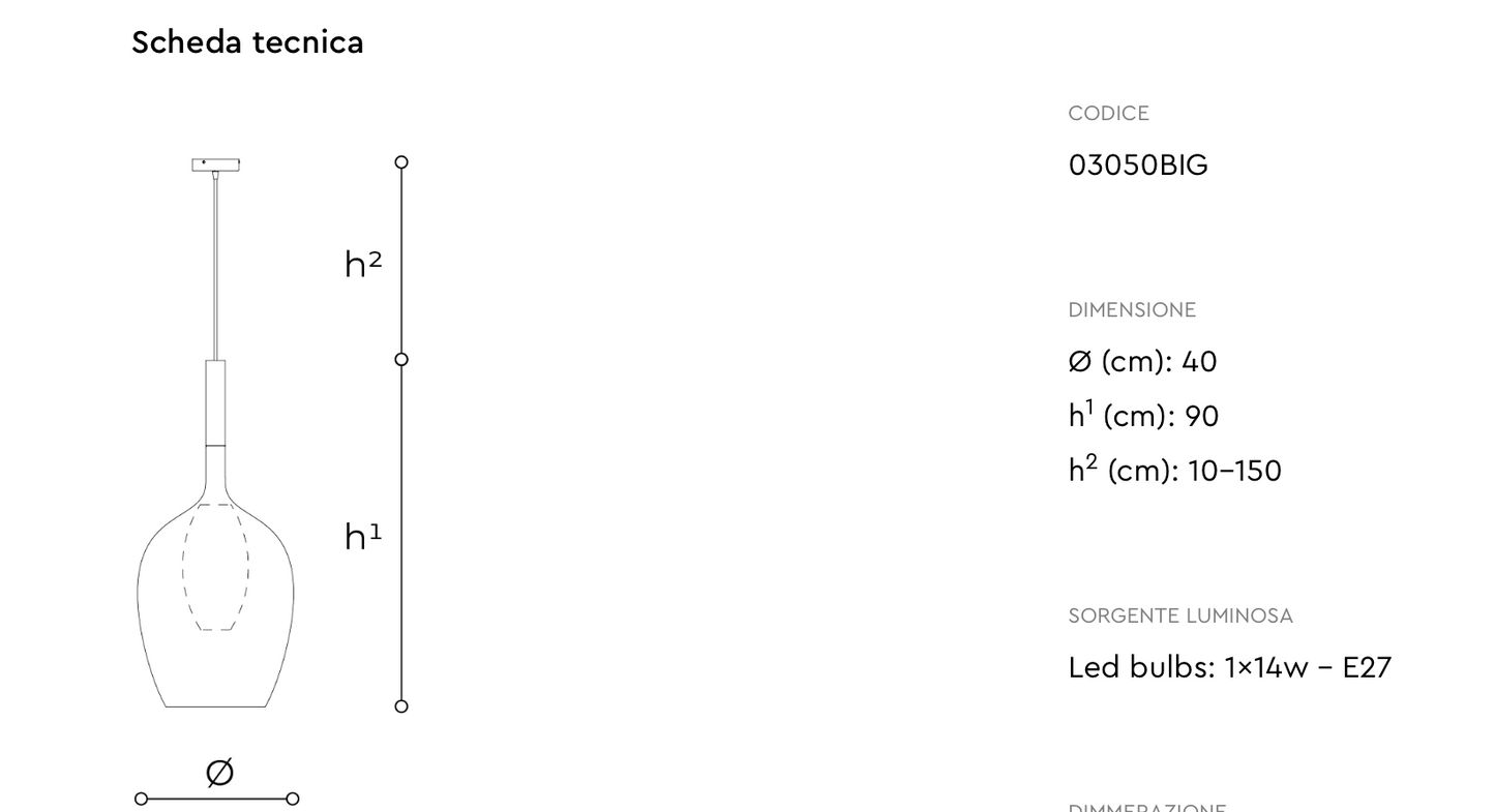 SOSPESO | ITALAMP | ROSE'