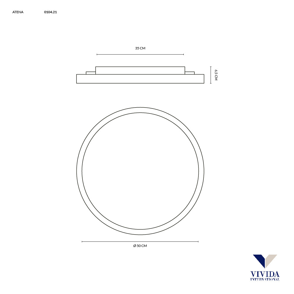 PLAFONIERA | LED| ATENA |VIVIDAINTERNATIONAL