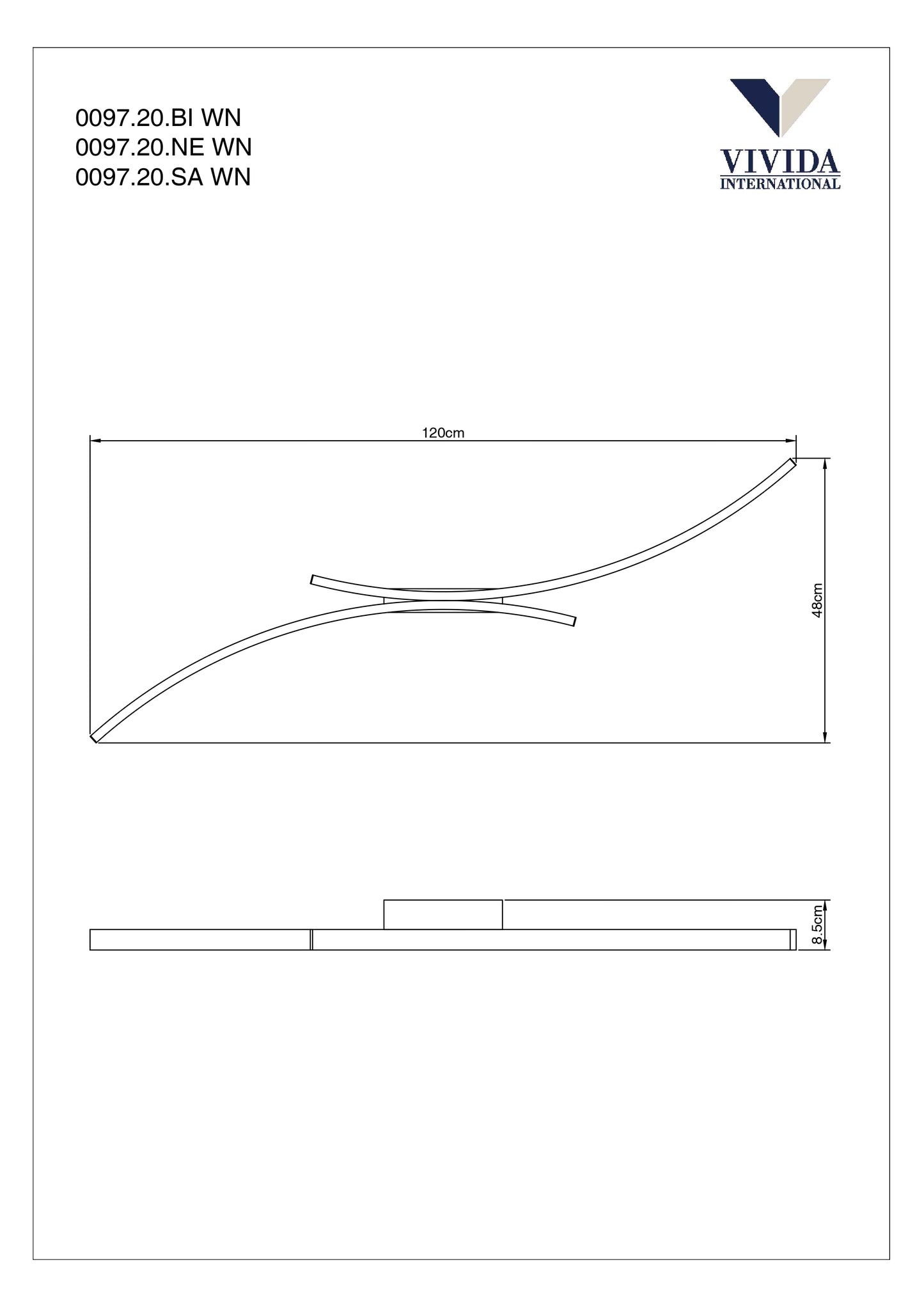 PLAFONIERA | LED | HYPERBOLA |VIVIDAINTERNATIONAL