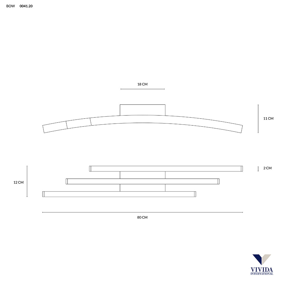 PLAFONIERA |LED | BOW | VIVIDAINTERNATIONAL
