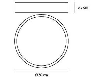 PLAFONE | TONDA | TORTORA | NERO | BIANCO | VIVIDA NETTUNO