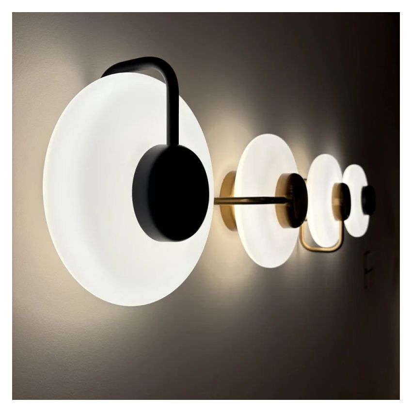 APPLIQUE | PLAFONE | TRATTO WALL NERO |KUNDALINI